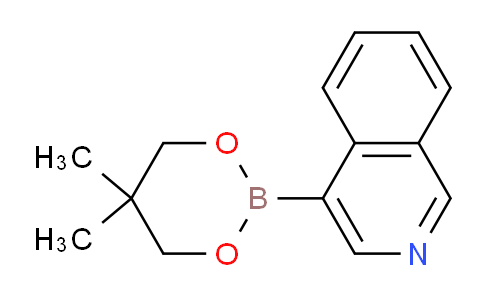 CAS No. 844891-01-6, 4-(5,5-Dimethyl-1,3,2-dioxaborinan-2-yl)isoquinoline