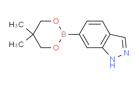 CAS No. 861905-87-5, 6-(5,5-dimethyl-1,3,2-dioxaborinan-2-yl)-1H-indazole
