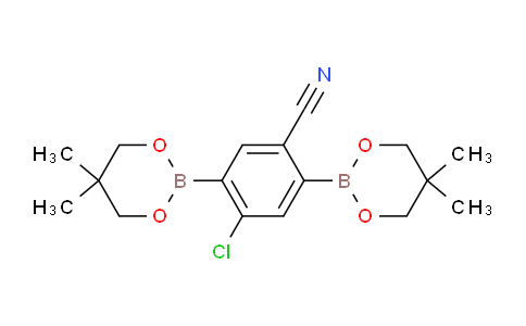 CAS No. 1072944-28-5, 4-Chloro-2,5-bis(5,5-dimethyl-1,3,2-dioxaborinan-2-yl)benzonitrile