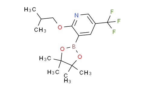 CAS No. 1256359-93-9, 2-Isobutoxy-3-(4,4,5,5-tetramethyl-1,3,2-dioxaborolan-2-yl)-5-(trifluoromethyl)pyridine
