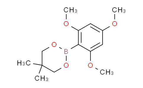 CAS No. 335343-08-3, 5,5-dimethyl-2-(2,4,6-trimethoxyphenyl)-1,3,2-dioxaborinane