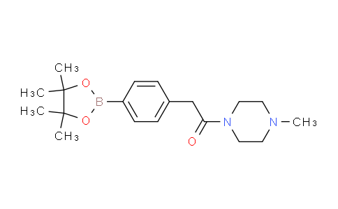 CAS No. 1010104-30-9, 1-(4-Methylpiperazin-1-yl)-2-(4-(4,4,5,5-tetramethyl-1,3,2-dioxaborolan-2-yl)phenyl)ethanone