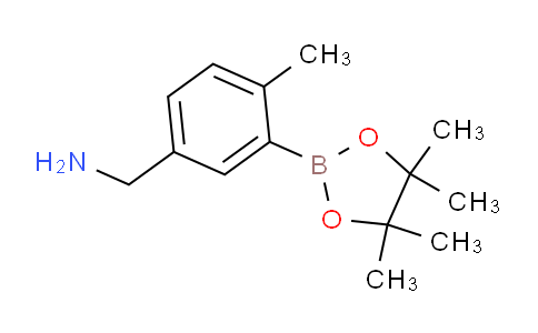 CAS No. 1011460-69-7, (4-methyl-3-(4,4,5,5-tetramethyl-1,3,2-dioxaborolan-2-yl)phenyl)methanamine
