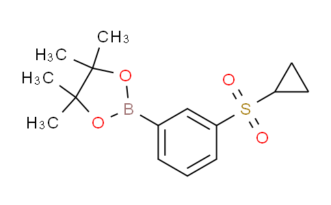 CAS No. 1020206-37-4, 2-(3-(Cyclopropylsulfonyl)phenyl)-4,4,5,5-tetramethyl-1,3,2-dioxaborolane