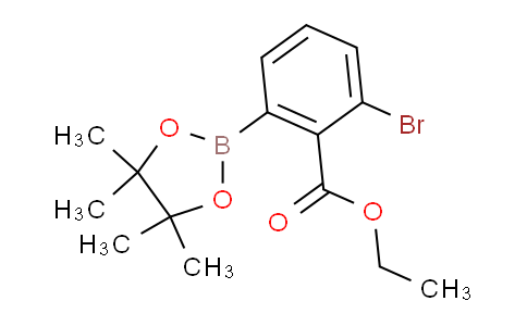 CAS No. 1025708-01-3, Ethyl 2-bromo-6-(4,4,5,5-tetramethyl-1,3,2-dioxaborolan-2-yl)benzoate