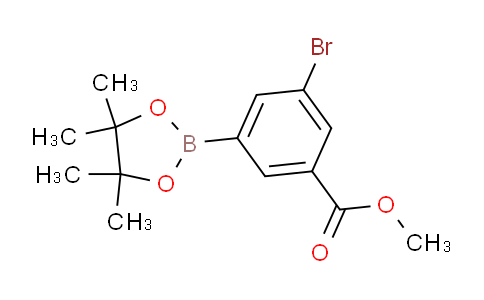 CAS No. 1025718-78-8, Methyl 3-bromo-5-(4,4,5,5-tetramethyl-1,3,2-dioxaborolan-2-yl)benzoate
