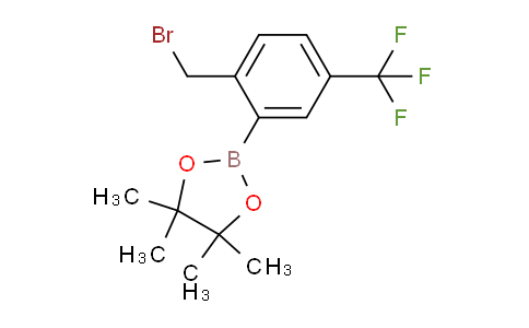 CAS No. 1030832-72-4, 2-(2-(Bromomethyl)-5-(trifluoromethyl)phenyl)-4,4,5,5-tetramethyl-1,3,2-dioxaborolane