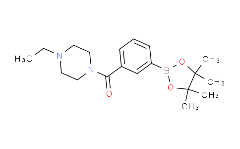 CAS No. 1036990-36-9, 1-Ethyl-4-[3-(tetramethyl-1,3,2-dioxaborolan-2-yl)benzoyl]piperazine
