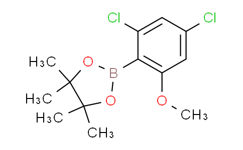 CAS No. 1046862-08-1, 2-(2,4-Dichloro-6-methoxyphenyl)-4,4,5,5-tetramethyl-1,3,2-dioxaborolane