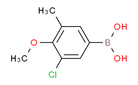 CAS No. 1050509-76-6, (3-Chloro-4-methoxy-5-methylphenyl)boronic acid