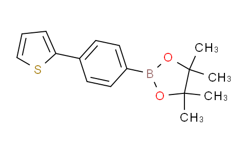 CAS No. 1056474-34-0, 4,4,5,5-Tetramethyl-2-(4-(thiophen-2-yl)phenyl)-1,3,2-dioxaborolane