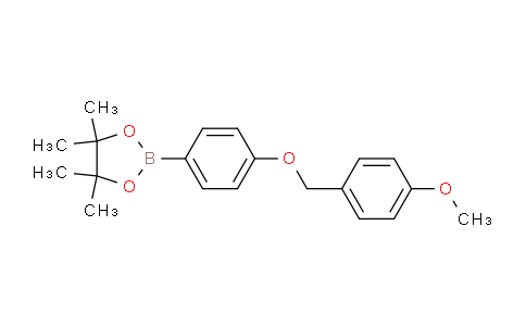 CAS No. 1059066-01-1, 2-{4-[(4-Methoxyphenyl)methoxy]phenyl}-4,4,5,5-tetramethyl-1,3,2-dioxaborolane