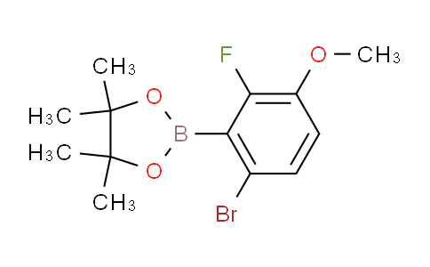 CAS No. 1070871-08-7, 2-(6-Bromo-2-fluoro-3-methoxyphenyl)-4,4,5,5-tetramethyl-1,3,2-dioxaborolane
