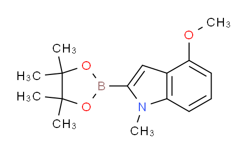 CAS No. 1072811-24-5, 4-Methoxy-1-methyl-2-(4,4,5,5-tetramethyl-1,3,2-dioxaborolan-2-yl)-1H-indole