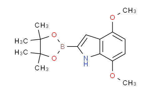CAS No. 1072811-44-9, 4,7-Dimethoxy-2-(4,4,5,5-tetramethyl-1,3,2-dioxaborolan-2-yl)-1H-indole