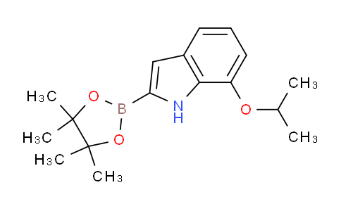 CAS No. 1072812-98-6, 7-Isopropoxy-2-(4,4,5,5-tetramethyl-1,3,2-dioxaborolan-2-yl)-1H-indole