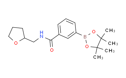 CAS No. 1073355-06-2, N-((Tetrahydrofuran-2-yl)methyl)-3-(4,4,5,5-tetramethyl-1,3,2-dioxaborolan-2-yl)benzamide