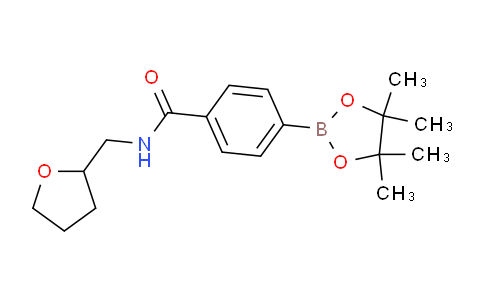 CAS No. 1073355-09-5, N-((Tetrahydrofuran-2-yl)methyl)-4-(4,4,5,5-tetramethyl-1,3,2-dioxaborolan-2-yl)benzamide