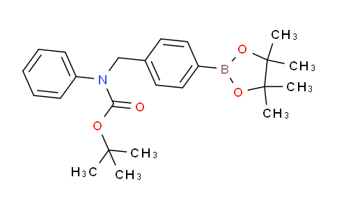 CAS No. 1073371-71-7, tert-Butyl phenyl(4-(4,4,5,5-tetramethyl-1,3,2-dioxaborolan-2-yl)benzyl)carbamate