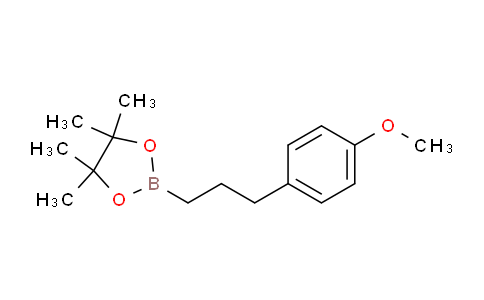 CAS No. 1073371-72-8, 2-(3-(4-Methoxyphenyl)propyl)-4,4,5,5-tetramethyl-1,3,2-dioxaborolane
