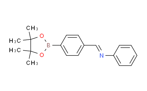 CAS No. 1073372-06-1, (E)-N-(4-(4,4,5,5-Tetramethyl-1,3,2-dioxaborolan-2-yl)benzylidene)aniline