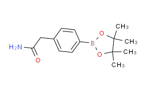 CAS No. 1082066-33-8, 2-(4-(4,4,5,5-Tetramethyl-1,3,2-dioxaborolan-2-yl)phenyl)acetamide