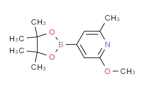 CAS No. 1083168-87-9, 2-Methoxy-6-methyl-4-(4,4,5,5-tetramethyl-1,3,2-dioxaborolan-2-yl)pyridine