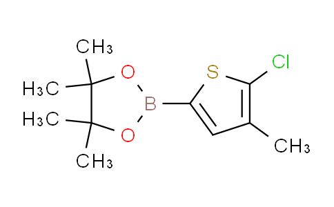 CAS No. 1111095-98-7, 2-(5-Chloro-4-methylthiophen-2-yl)-4,4,5,5-tetramethyl-1,3,2-dioxaborolane