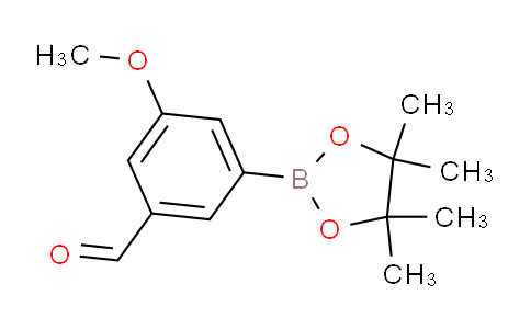CAS No. 1112210-74-8, 3-Methoxy-5-(4,4,5,5-tetramethyl-1,3,2-dioxaborolan-2-yl)benzaldehyde