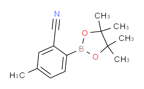 CAS No. 1116093-68-5, 5-Methyl-2-(4,4,5,5-tetramethyl-1,3,2-dioxaborolan-2-yl)benzonitrile