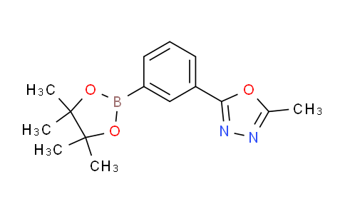 CAS No. 1119090-20-8, 2-Methyl-5-(3-(4,4,5,5-tetramethyl-1,3,2-dioxaborolan-2-yl)phenyl)-1,3,4-oxadiazole