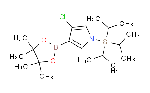 CAS No. 1126425-82-8, 3-Chloro-4-(4,4,5,5-tetramethyl-1,3,2-dioxaborolan-2-yl)-1-(triisopropylsilyl)-1H-pyrrole