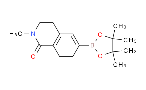 CAS No. 1131223-44-3, 2-Methyl-6-(4,4,5,5-tetramethyl-1,3,2-dioxaborolan-2-yl)-3,4-dihydroisoquinolin-1(2H)-one