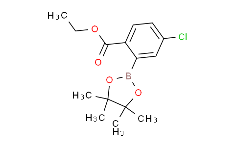 CAS No. 1146214-96-1, Ethyl 4-chloro-2-(4,4,5,5-tetramethyl-1,3,2-dioxaborolan-2-yl)benzoate