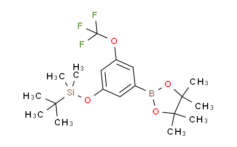 CAS No. 1150271-36-5, tert-Butyldimethyl(3-(4,4,5,5-tetramethyl-1,3,2-dioxaborolan-2-yl)-5-(trifluoromethoxy)phenoxy)silane