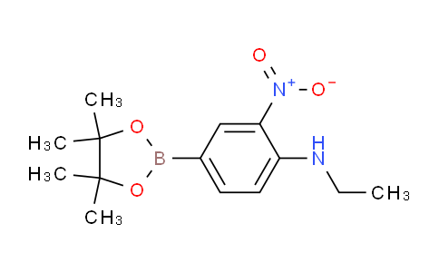CAS No. 1150271-70-7, N-Ethyl-2-nitro-4-(4,4,5,5-tetramethyl-1,3,2-dioxaborolan-2-yl)aniline