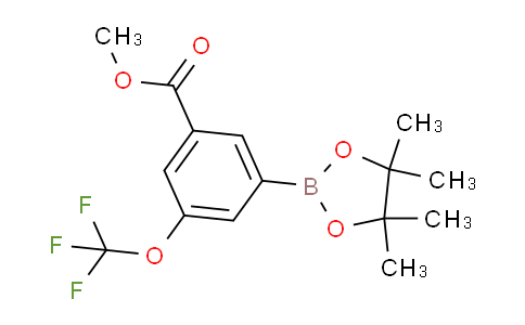 CAS No. 1150561-63-9, Methyl 3-(4,4,5,5-tetramethyl-1,3,2-dioxaborolan-2-yl)-5-(trifluoromethoxy)benzoate