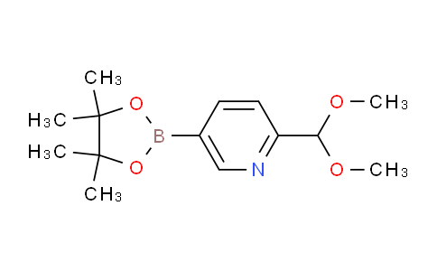 CAS No. 1150632-93-1, 2-(Dimethoxymethyl)-5-(4,4,5,5-tetramethyl-1,3,2-dioxaborolan-2-yl)pyridine