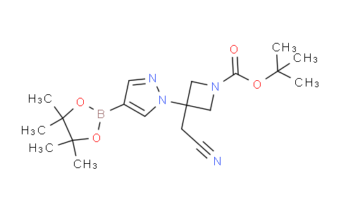 DY705371 | 1153949-15-5 | tert-Butyl 3-(cyanomethyl)-3-(4-(4,4,5,5-tetramethyl-1,3,2-dioxaborolan-2-yl)-1H-pyrazol-1-yl)azetidine-1-carboxylate