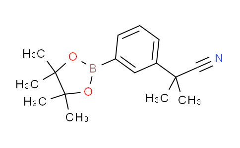 CAS No. 1160502-10-2, 2-Methyl-2-(3-(4,4,5,5-tetramethyl-1,3,2-dioxaborolan-2-yl)phenyl)propanenitrile