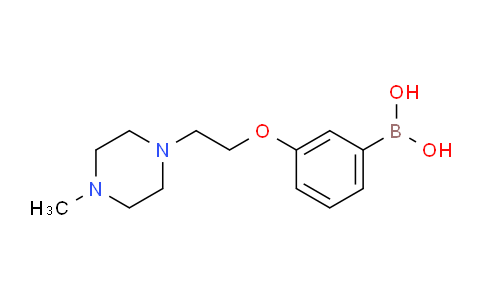 CAS No. 1170697-43-4, (3-(2-(4-methylpiperazin-1-yl)ethoxy)phenyl)boronic acid