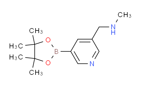 CAS No. 1171893-98-3, N-Methyl-1-(5-(4,4,5,5-tetramethyl-1,3,2-dioxaborolan-2-yl)pyridin-3-yl)methanamine