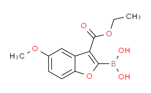 CAS No. 1179986-56-1, (3-(Ethoxycarbonyl)-5-methoxybenzofuran-2-yl)boronic acid