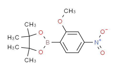 CAS No. 1185019-97-9, 2-(2-Methoxy-4-nitrophenyl)-4,4,5,5-tetramethyl-1,3,2-dioxaborolane