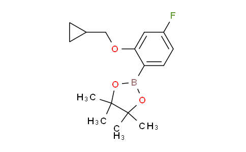 CAS No. 1185836-96-7, 2-(2-(Cyclopropylmethoxy)-4-fluorophenyl)-4,4,5,5-tetramethyl-1,3,2-dioxaborolane