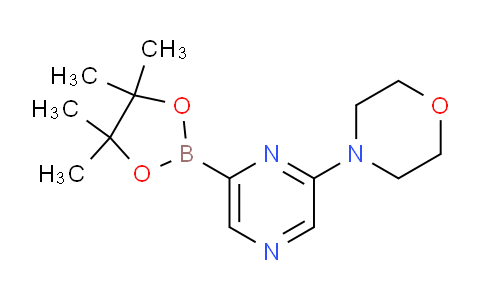 CAS No. 1186041-99-5, 4-[6-(4,4,5,5-Tetramethyl-1,3,2-dioxaborolan-2-yl)pyrazin-2-yl]morpholine