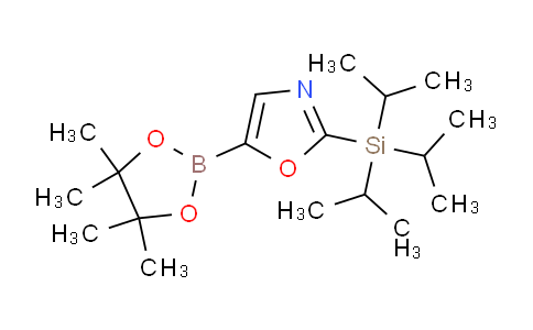 CAS No. 1186127-11-6, 5-(4,4,5,5-Tetramethyl-1,3,2-dioxaborolan-2-yl)-2-(triisopropylsilyl)oxazole