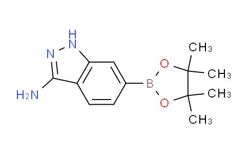 CAS No. 1187968-75-7, 6-(4,4,5,5-Tetramethyl-1,3,2-dioxaborolan-2-yl)-1H-indazol-3-amine