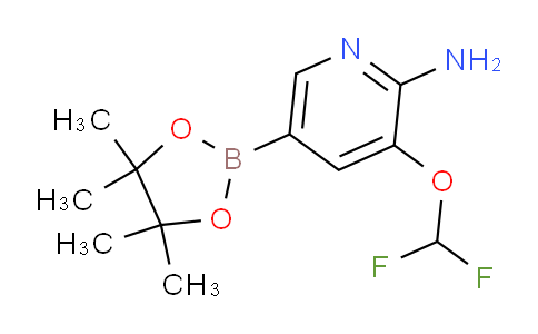 CAS No. 1188302-00-2, 3-(Difluoromethoxy)-5-(4,4,5,5-tetramethyl-1,3,2-dioxaborolan-2-yl)pyridin-2-amine