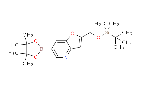 CAS No. 1188927-49-2, 2-(((tert-Butyldimethylsilyl)oxy)methyl)-6-(4,4,5,5-tetramethyl-1,3,2-dioxaborolan-2-yl)furo[3,2-b]pyridine
